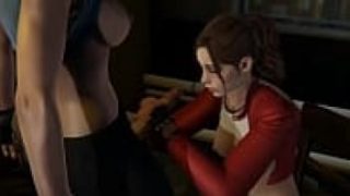 หนังการ์ตูนโป๊เรื่อง Resident Evil จับสาวนมโตแปลงเพศใส่ควยผู้ชายจนเป็นเรื่องต้องเย็ดกับเพื่อน ควยแข็งแล้วตกใจเลยให้ช่วยชักว่าวแต่ทนไม่ไหวขอเย็ดหีเลยละกัน